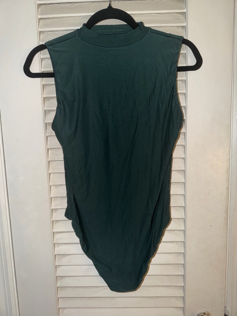 aerie Smoothez Green Sleeveless Mock Neck Bodysuit
